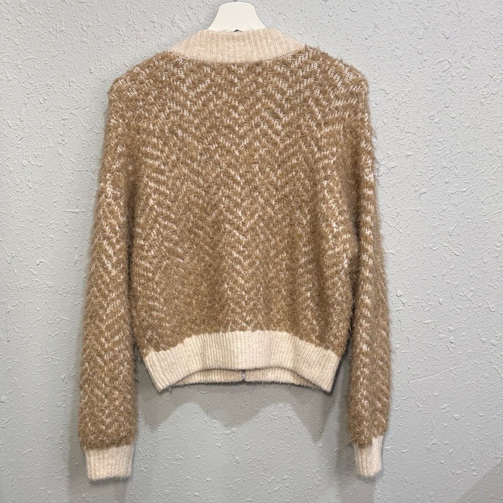 A New Day Women's‎ Cream Lady Bomber Jacket Size Small - Picture 5 of 9
